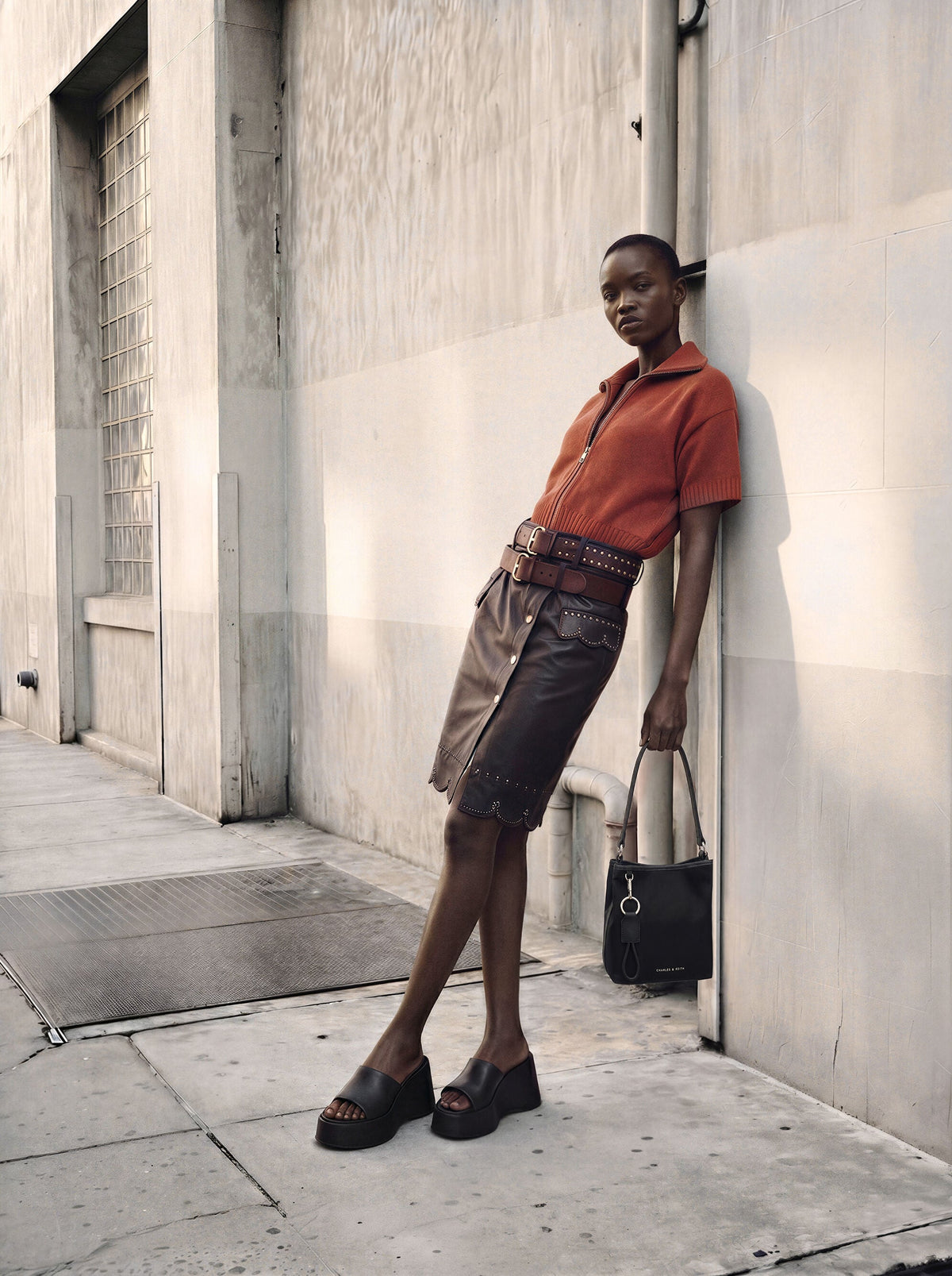 CHARLES & KEITH Featured | Levy Nylon Bucket Bag - Noir