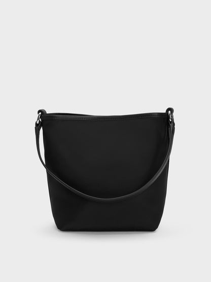 CHARLES & KEITH Featured | Levy Nylon Bucket Bag - Noir