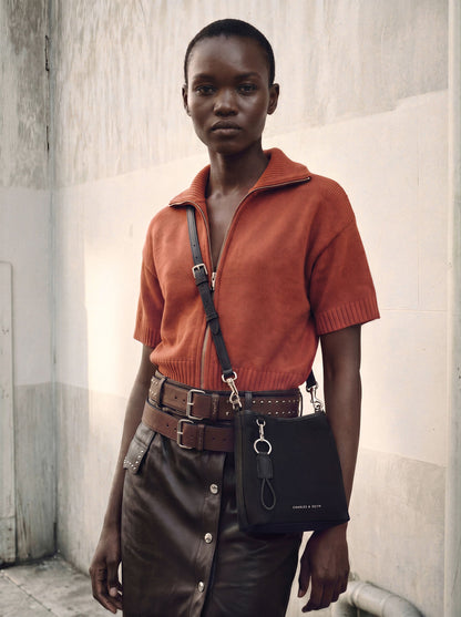 CHARLES & KEITH Featured | Levy Nylon Bucket Bag - Noir