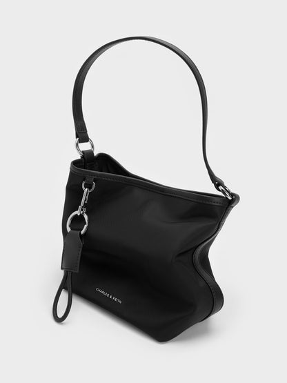 CHARLES & KEITH Featured | Levy Nylon Bucket Bag - Noir