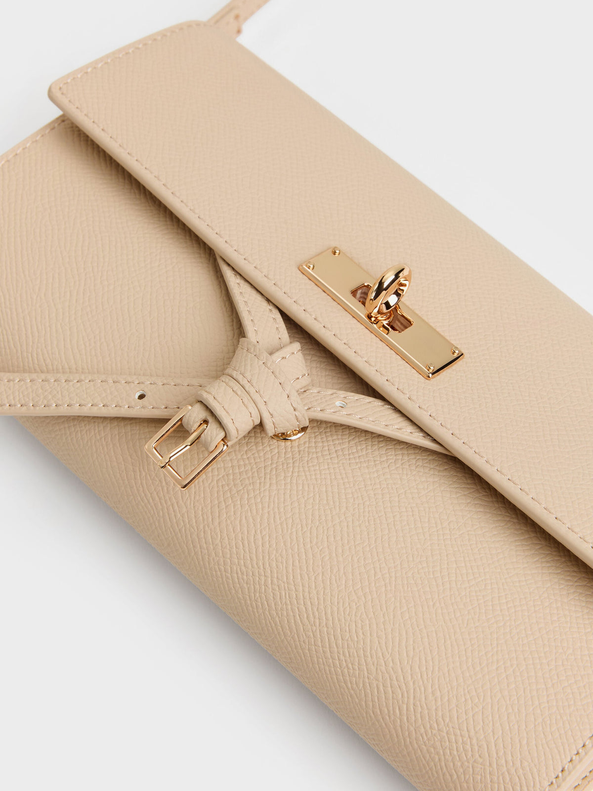 CHARLES & KEITH Latest | Tricha Knotted-Belt Crossbody Bag - Sand Beige