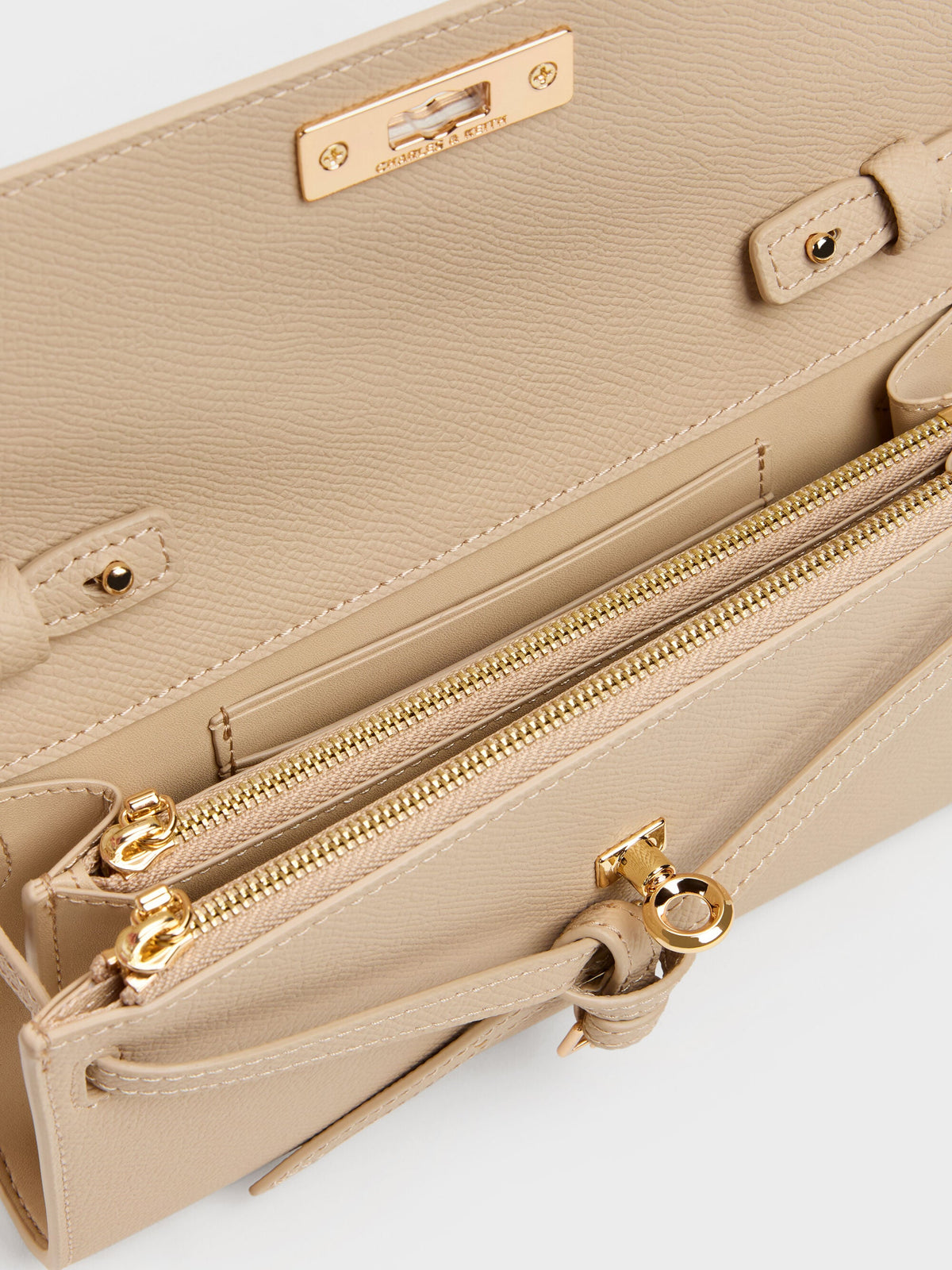 CHARLES & KEITH Latest | Tricha Knotted-Belt Crossbody Bag - Sand Beige