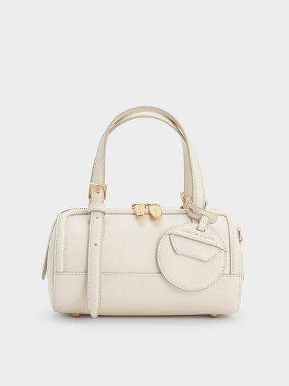 CHARLES & KEITH Customer Favorite | Enola Bowling Bag - Cream