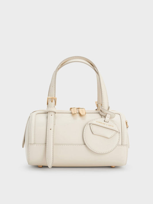CHARLES & KEITH Customer Favorite | Enola Bowling Bag - Cream
