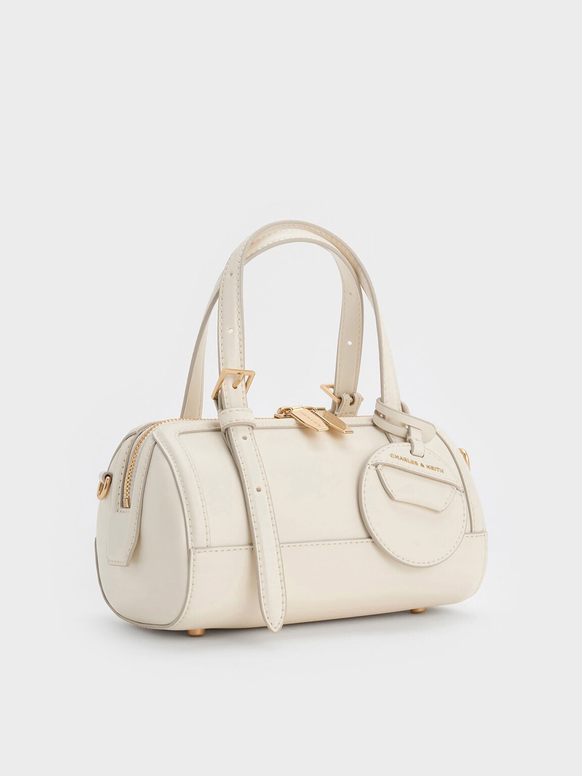 CHARLES & KEITH Customer Favorite | Enola Bowling Bag - Cream