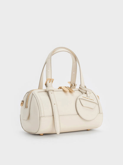 CHARLES & KEITH Customer Favorite | Enola Bowling Bag - Cream
