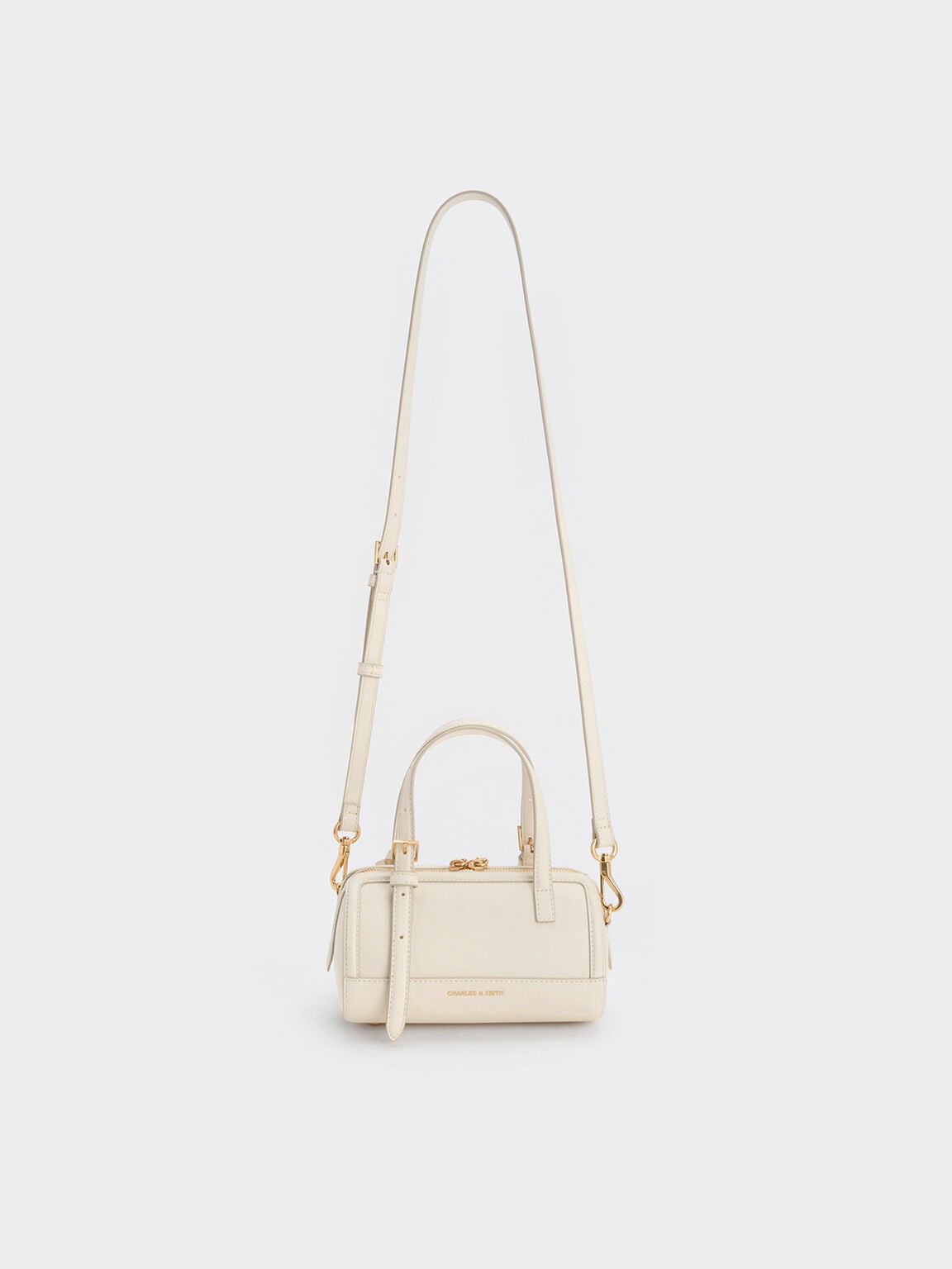 CHARLES & KEITH Customer Favorite | Enola Bowling Bag - Cream