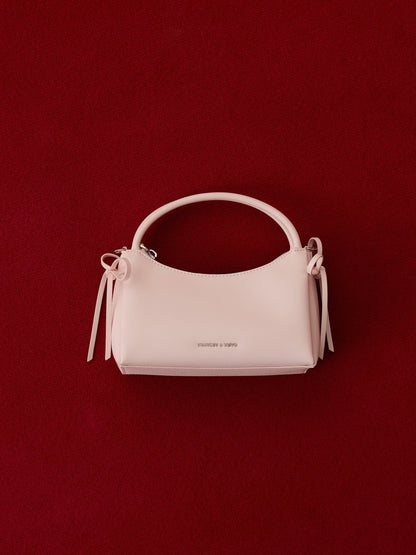 CHARLES & KEITH Trending | Hazel Bow Top Handle Bag - Soft Pink