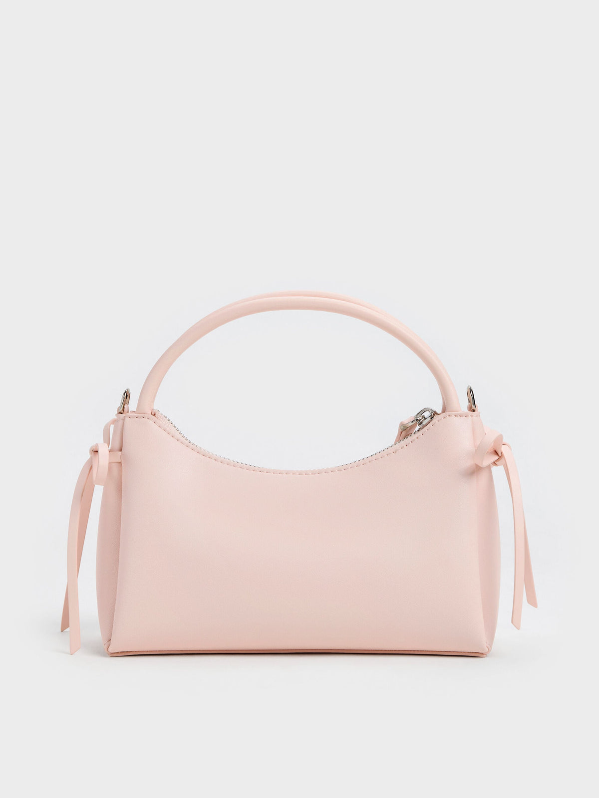 CHARLES & KEITH Trending | Hazel Bow Top Handle Bag - Soft Pink