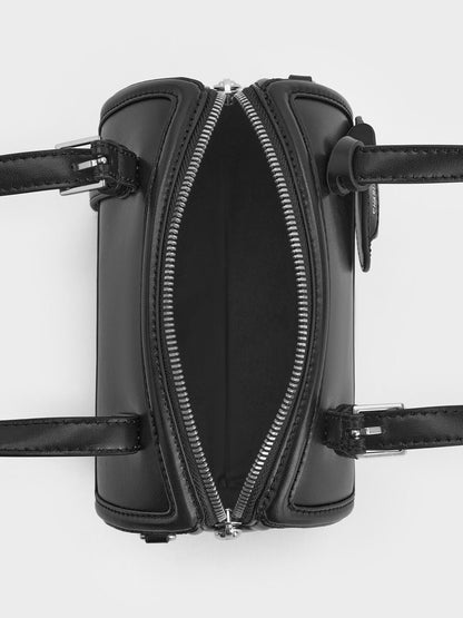 CHARLES & KEITH Best Seller | Enola Bowling Bag - Noir