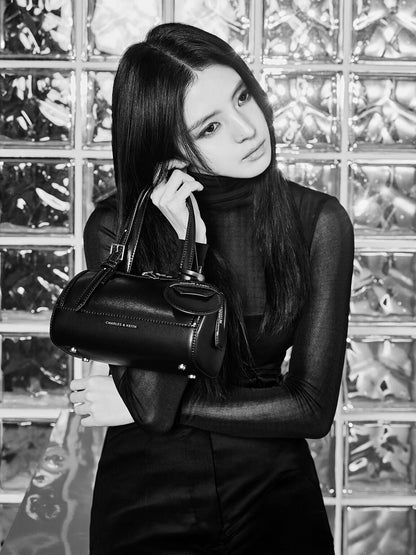 CHARLES & KEITH Best Seller | Enola Bowling Bag - Noir