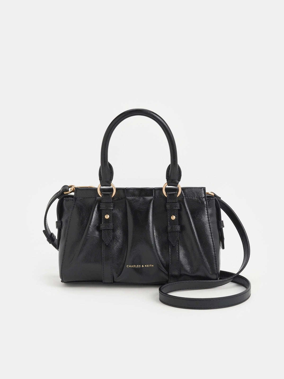 CHARLES & KEITH New | Britton Top Handle Tote Bag - Black