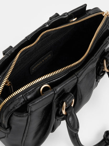 CHARLES & KEITH New | Britton Top Handle Tote Bag - Black