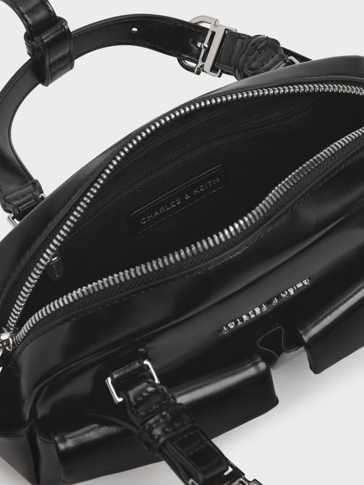CHARLES & KEITH Sale | Rachel Multi-Pocket Bowling Bag - Noir