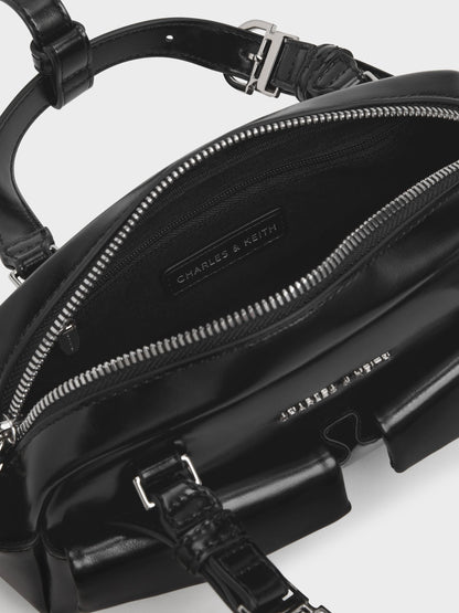 CHARLES & KEITH Sale | Rachel Multi-Pocket Bowling Bag - Noir