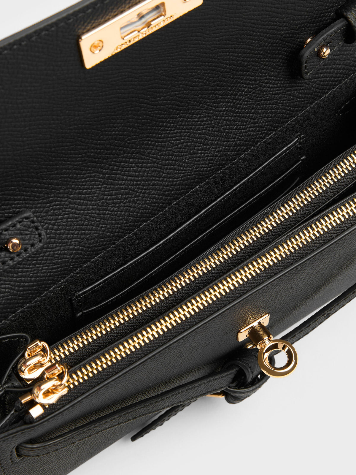 CHARLES & KEITH Essential | Tricha Knotted-Belt Crossbody Bag - Black