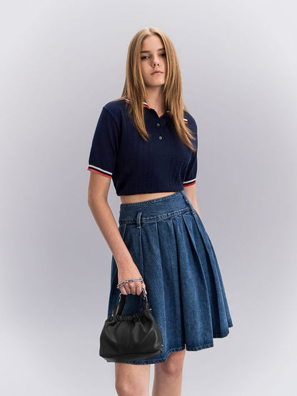 CHARLES & KEITH Customer Favorite | Ally Ruched Chain-Handle Bag - Noir
