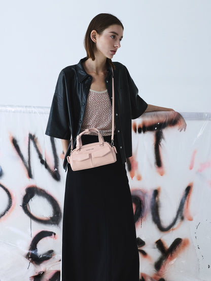 CHARLES & KEITH Featured | Rachel Multi-Pocket Bowling Bag - Soft Pink