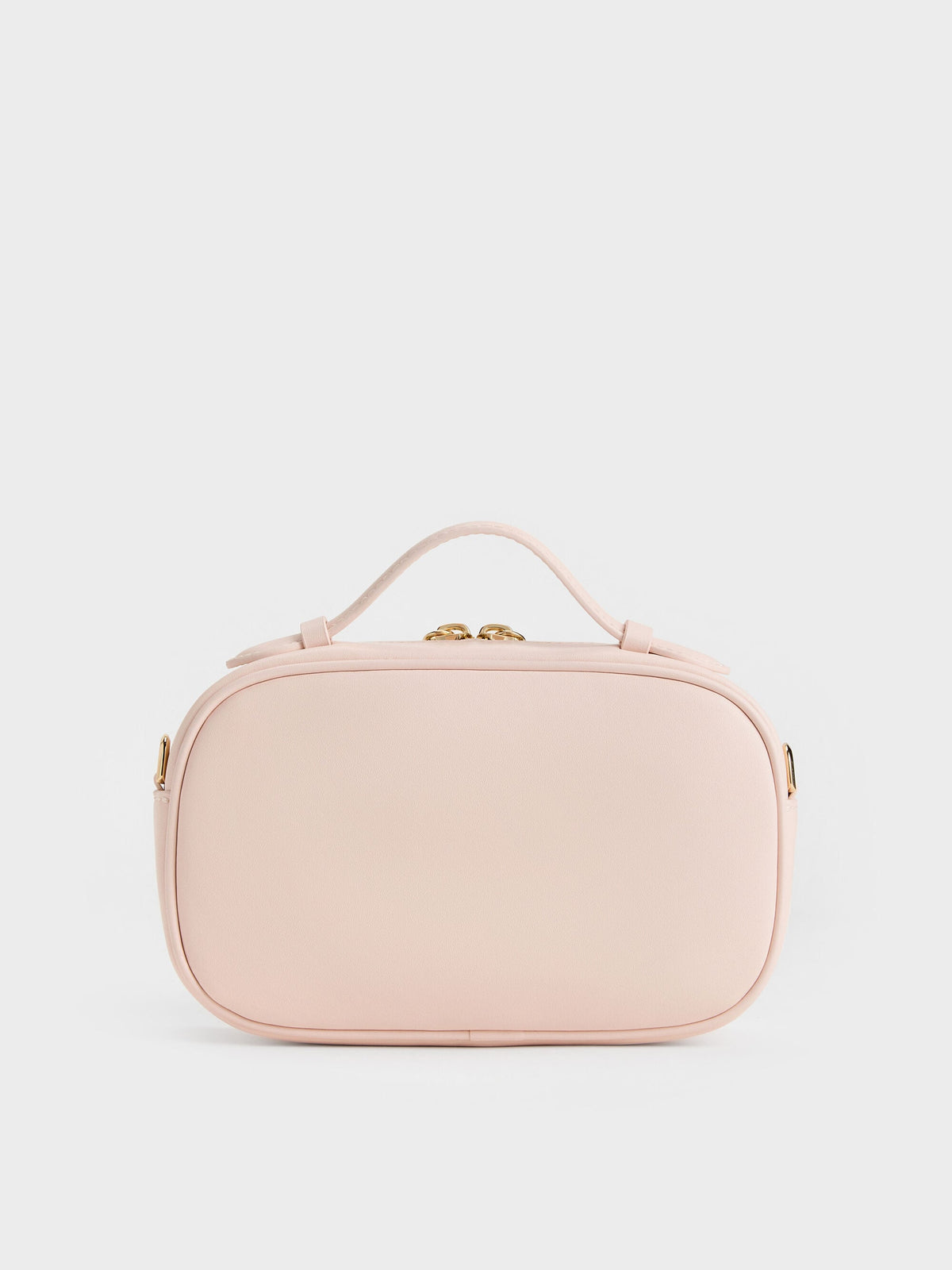 CHARLES & KEITH Essential | Azure Woven Crossbody Bag - Soft Pink