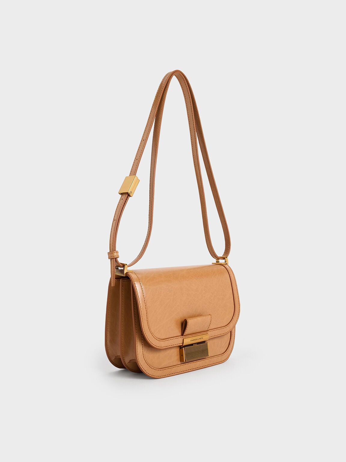 CHARLES & KEITH Premium | Charlot Bag - Toffee