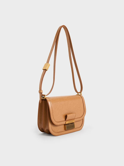 CHARLES & KEITH Premium | Charlot Bag - Toffee