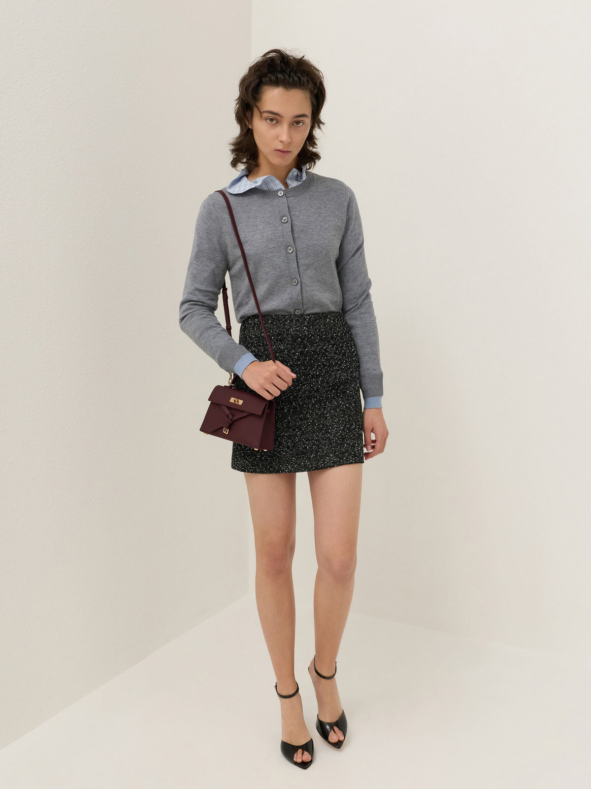 CHARLES & KEITH Quality | Tricha Knotted-Belt Top Handle Bag - Wineberry Red