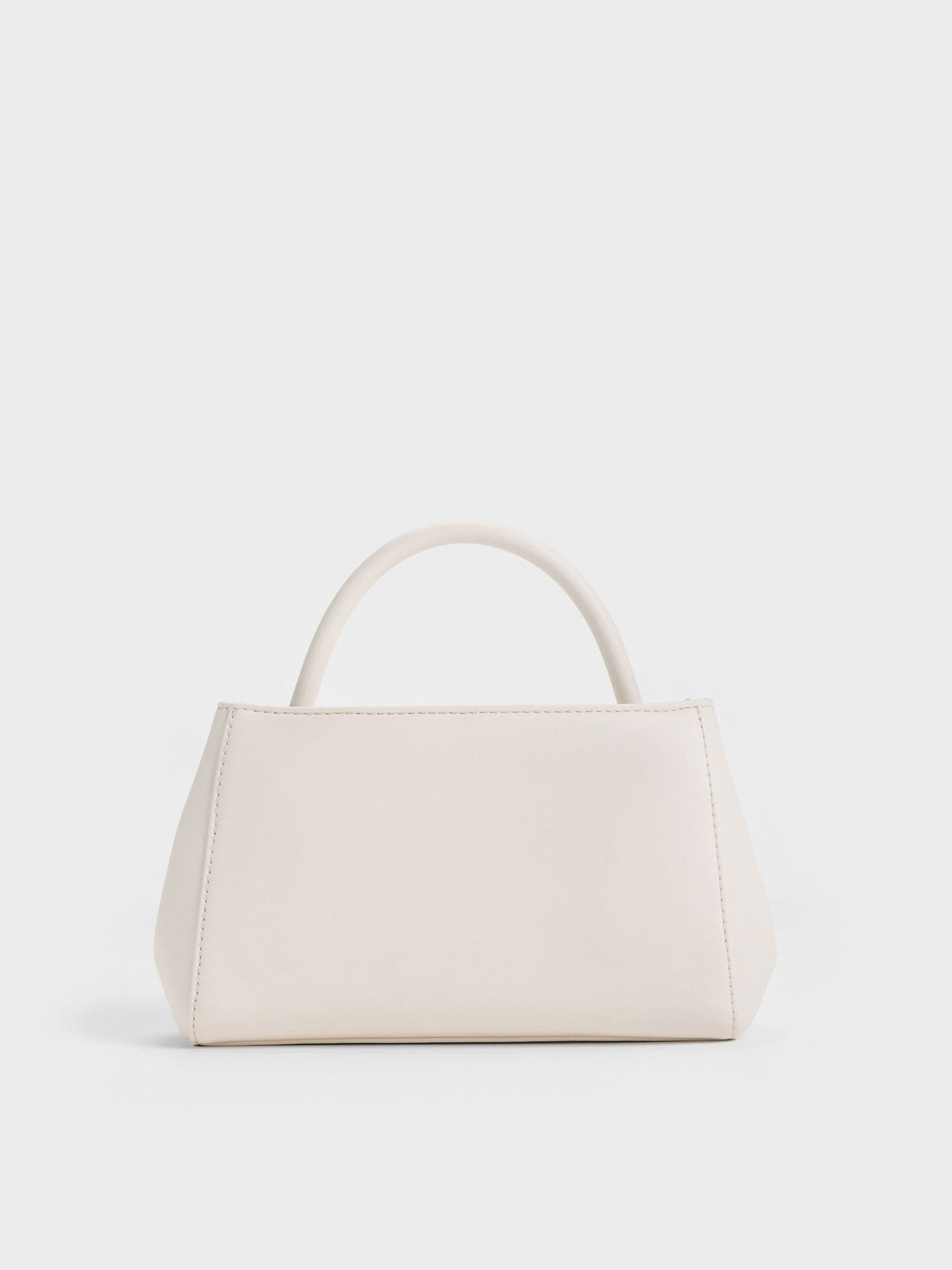 CHARLES & KEITH Featured | Hazel Bow Panelled Top Handle Bag - Cream