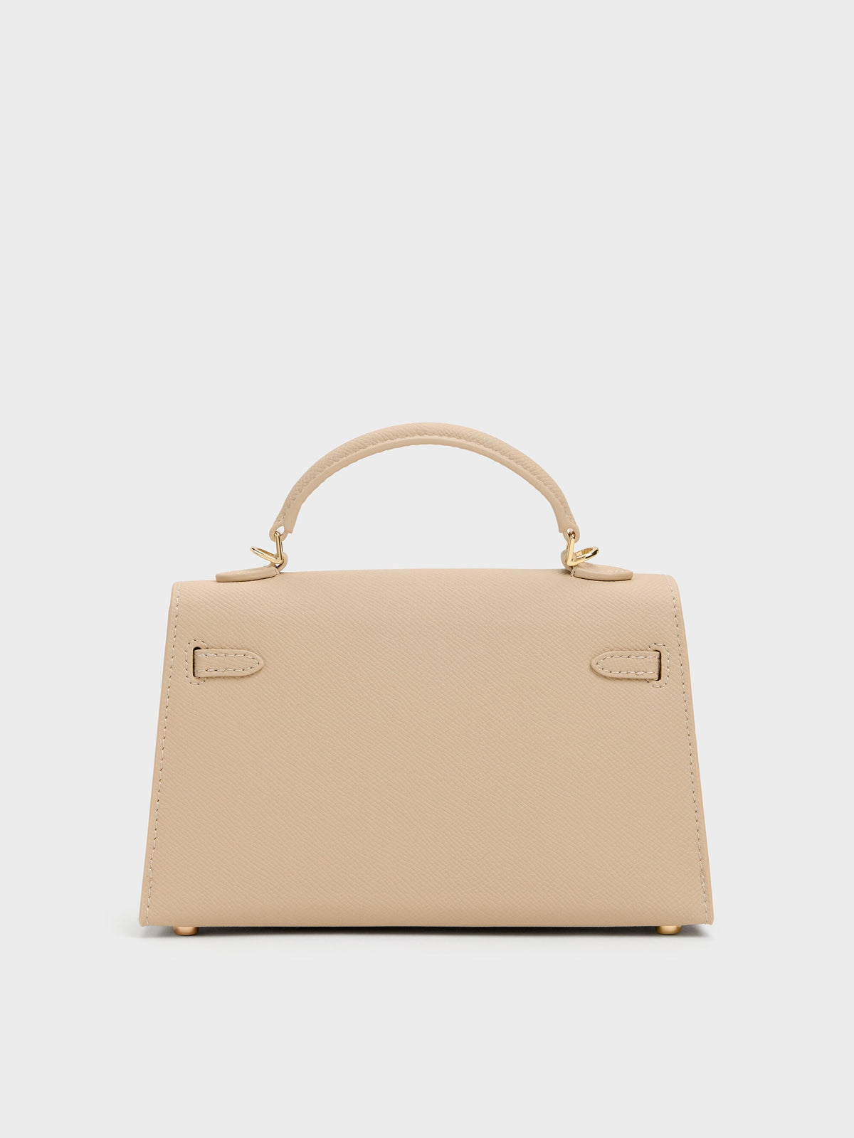 CHARLES & KEITH Recommended | Tricha Knotted-Belt Top Handle Bag - Sand Beige