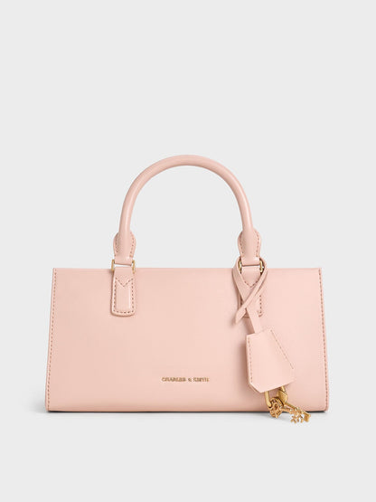 CHARLES & KEITH Recommended | Kerry Top Handle Bag - Light Pink