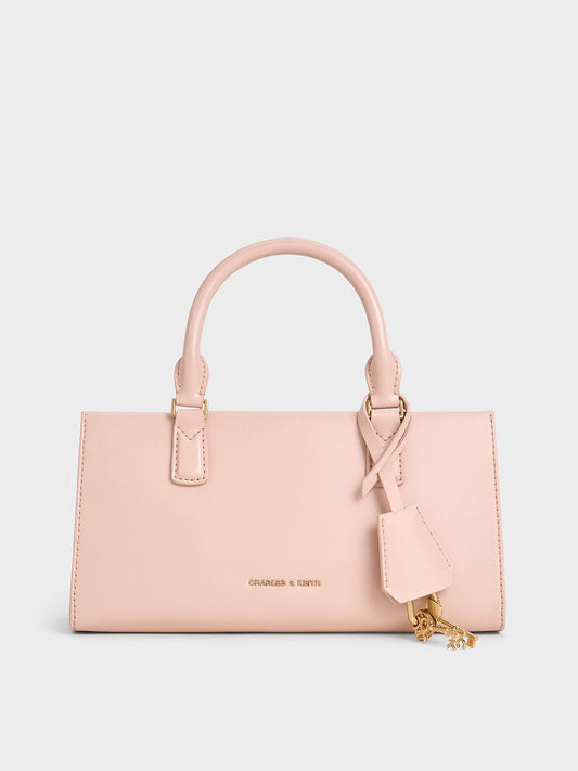 CHARLES & KEITH Recommended | Kerry Top Handle Bag - Light Pink