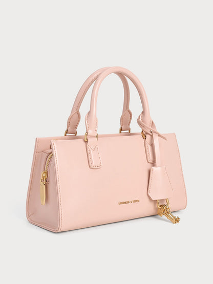 CHARLES & KEITH Recommended | Kerry Top Handle Bag - Light Pink