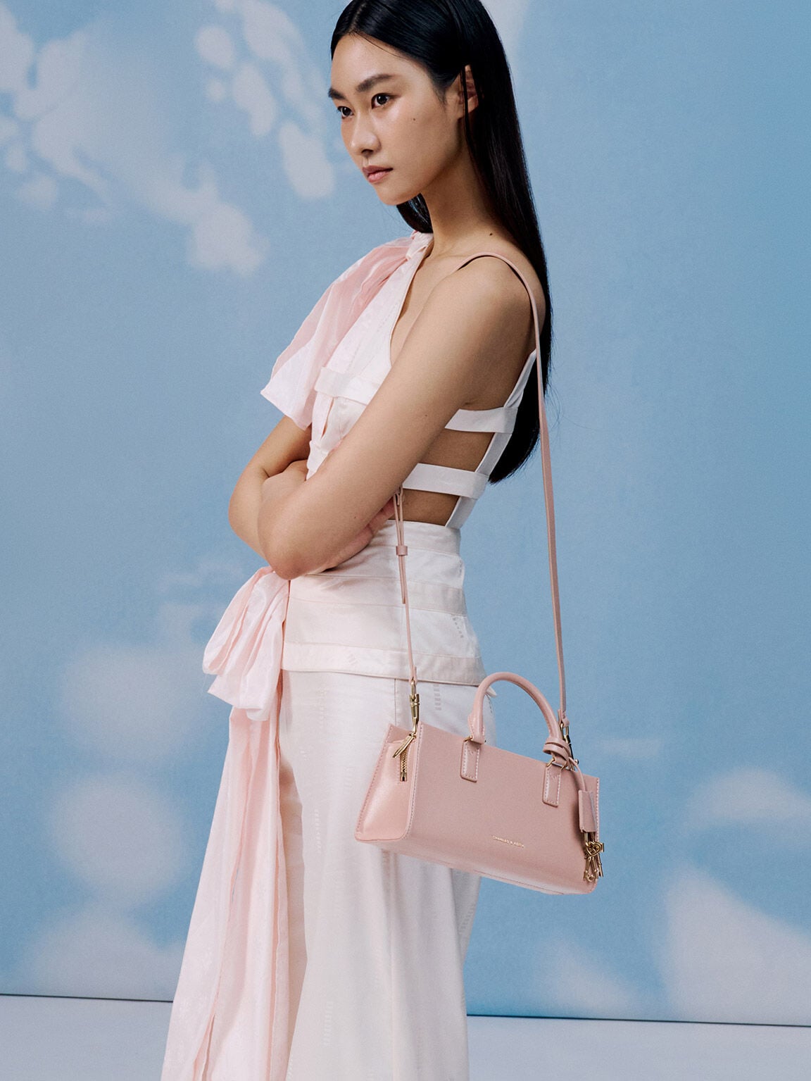 CHARLES & KEITH Recommended | Kerry Top Handle Bag - Light Pink