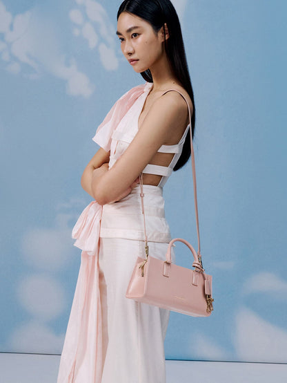 CHARLES & KEITH Recommended | Kerry Top Handle Bag - Light Pink