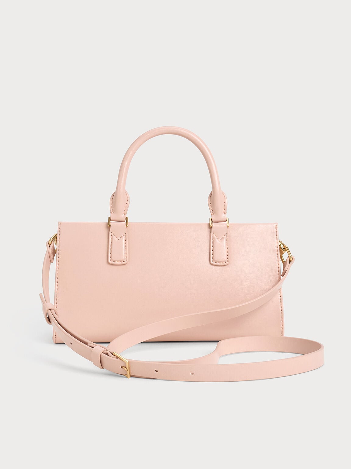 CHARLES & KEITH Recommended | Kerry Top Handle Bag - Light Pink