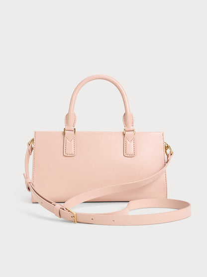 CHARLES & KEITH Recommended | Kerry Top Handle Bag - Light Pink