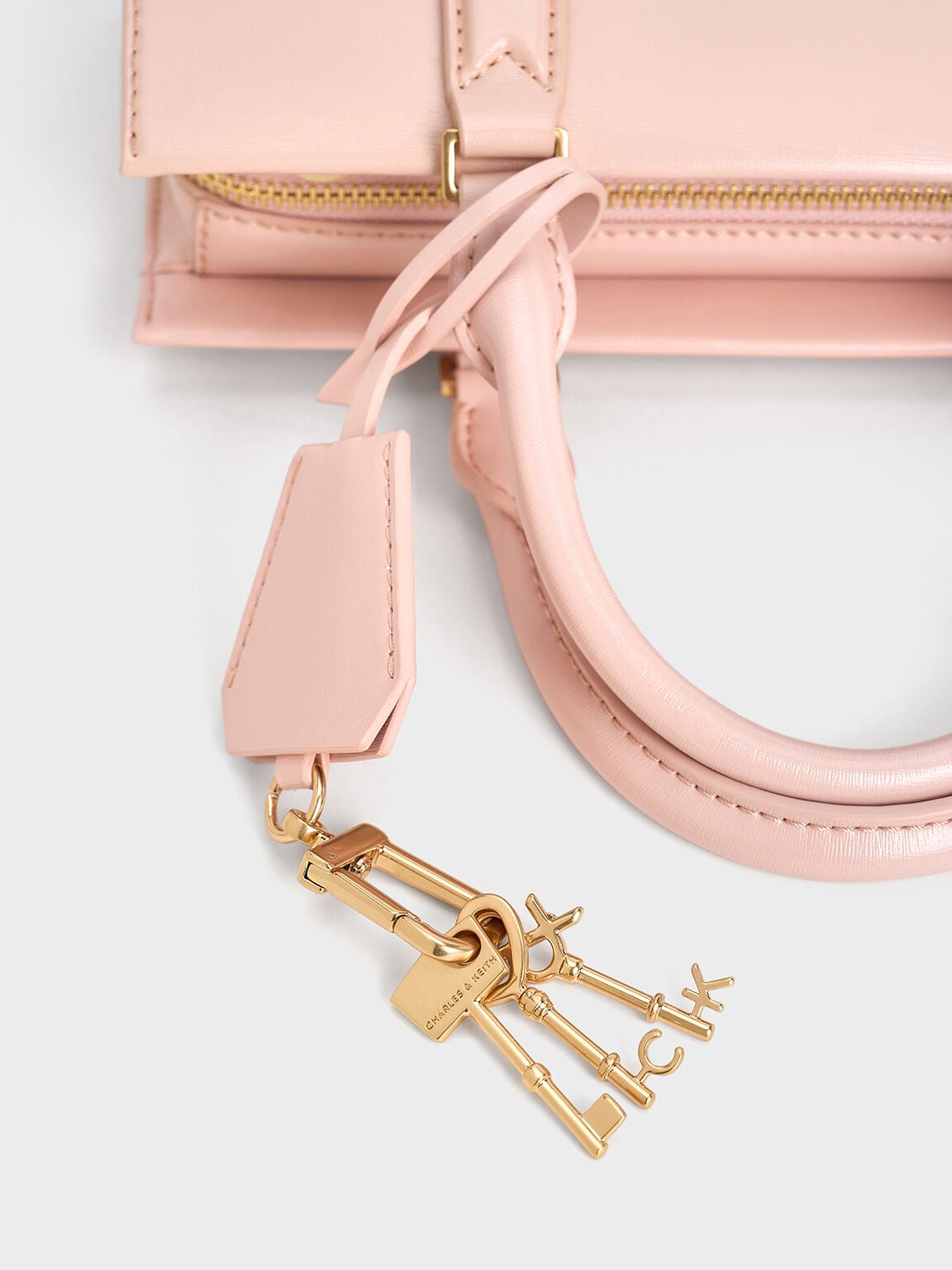 CHARLES & KEITH Recommended | Kerry Top Handle Bag - Light Pink