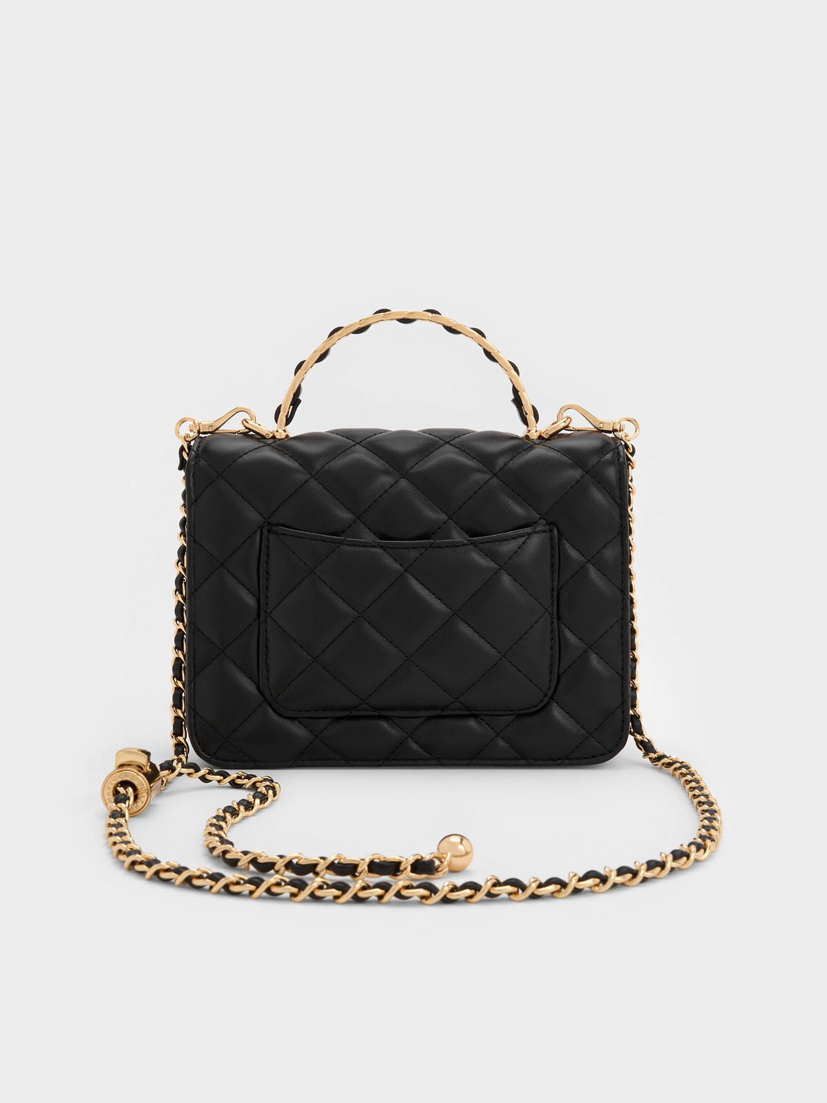 CHARLES & KEITH New | Cressida Quilted Top Handle Bag - Black