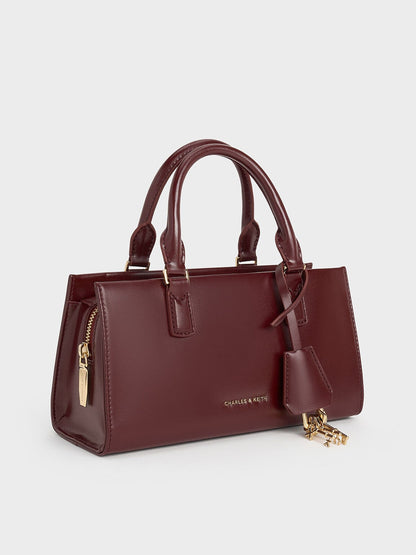 CHARLES & KEITH Discount | Kerry Top Handle Bag - Mulberry Plum