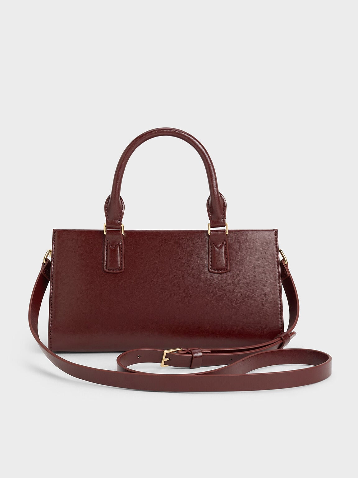 CHARLES & KEITH Discount | Kerry Top Handle Bag - Mulberry Plum