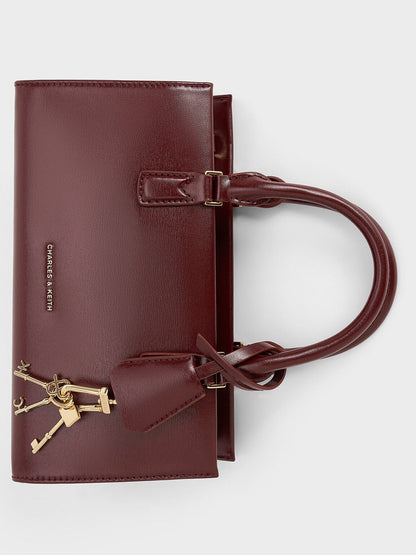 CHARLES & KEITH Discount | Kerry Top Handle Bag - Mulberry Plum