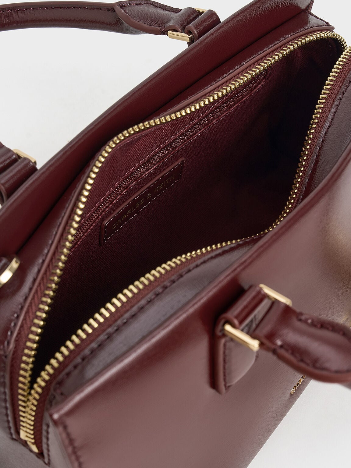 CHARLES & KEITH Discount | Kerry Top Handle Bag - Mulberry Plum