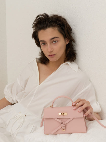 CHARLES & KEITH Best Price | Tricha Knotted-Belt Top Handle Bag - Pink