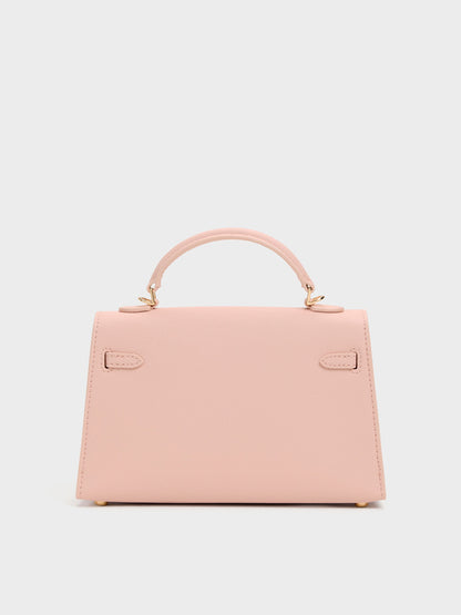 CHARLES & KEITH Best Price | Tricha Knotted-Belt Top Handle Bag - Pink