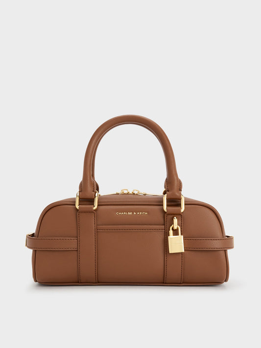 CHARLES & KEITH Deals | Scottie Bowling Bag - Chocolate
