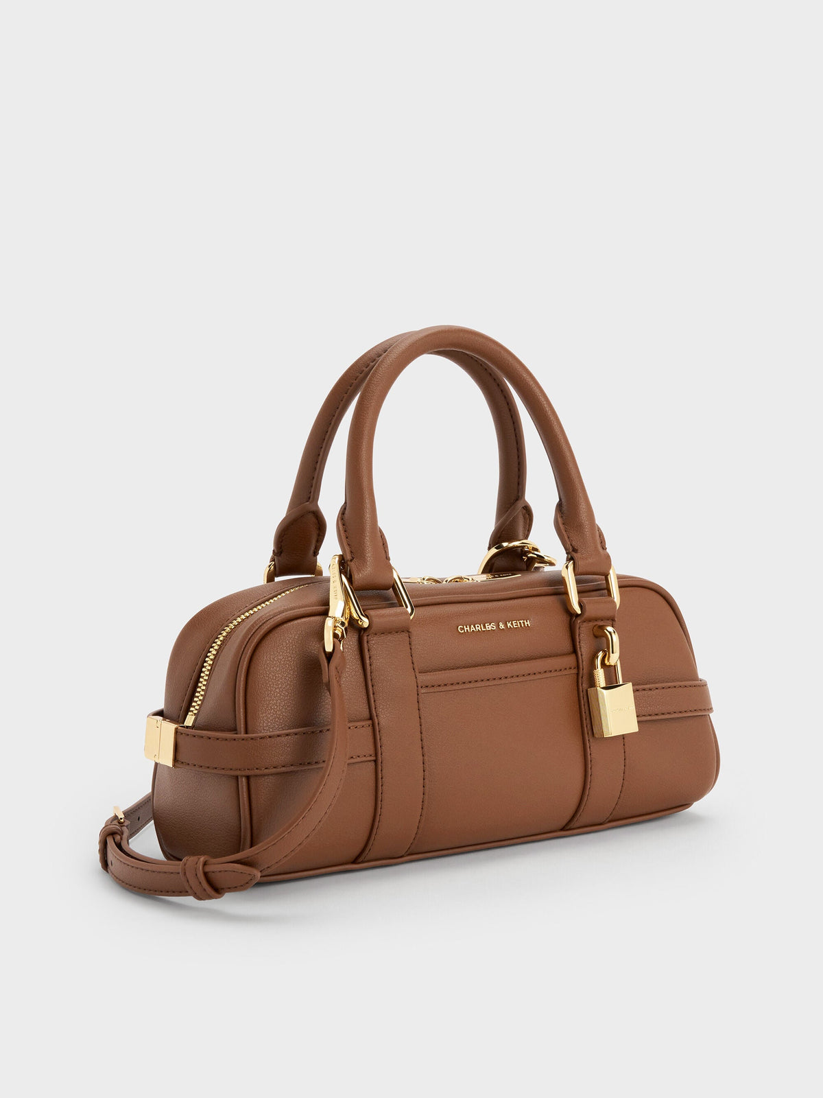 CHARLES & KEITH Deals | Scottie Bowling Bag - Chocolate