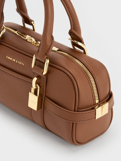 CHARLES & KEITH Deals | Scottie Bowling Bag - Chocolate