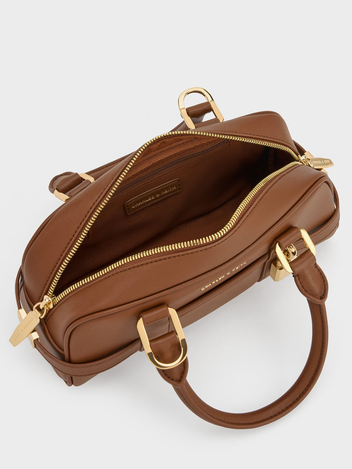 CHARLES & KEITH Deals | Scottie Bowling Bag - Chocolate