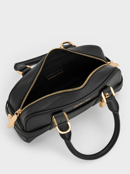 CHARLES & KEITH Smart Buy | Scottie Bowling Bag - Black