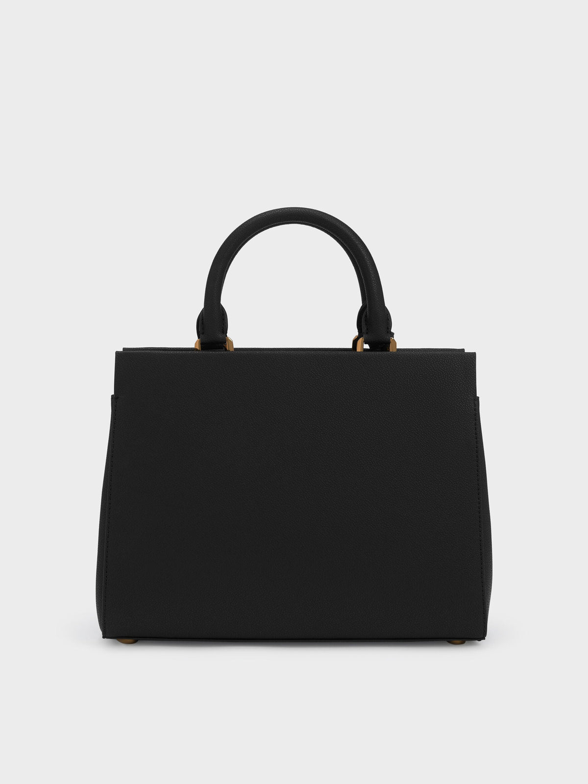 CHARLES & KEITH Trusted | Mirabelle Structured Top Handle bag - Black