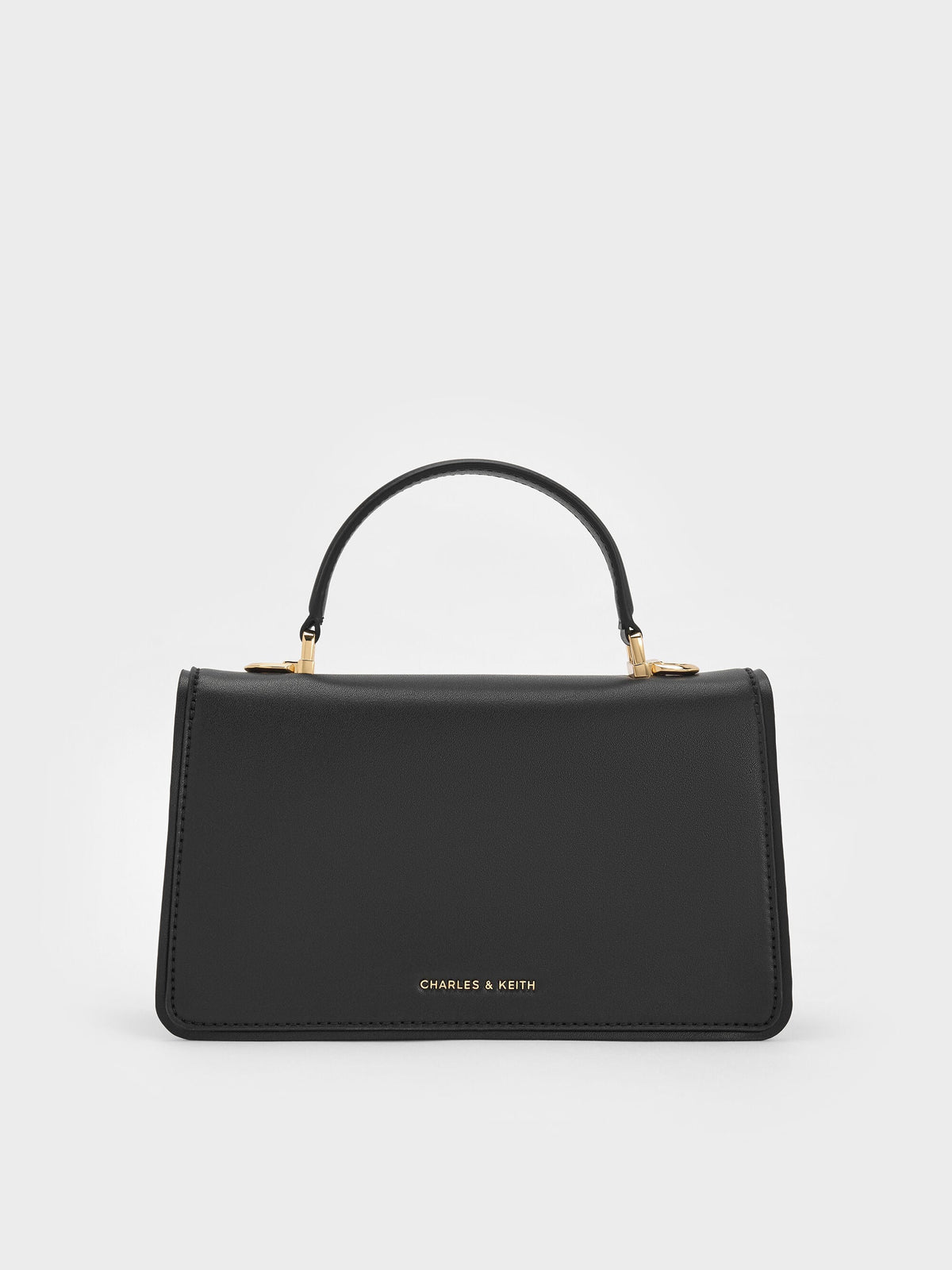 CHARLES & KEITH Popular | Arlet Belted Top Handle Bag - Black